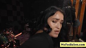 Distracted Sound Engineer Seduced For A Blowjob By Natural Busty Brunette Teen - Nia Bleu Brett Maker