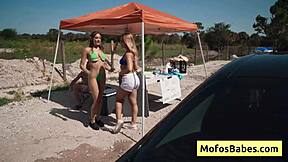 horny busty blondie slut jc wilds gets banged hard by johnny love in the car