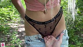 Show me your tits and ass in the forest