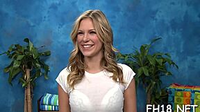 Attractive Teen In Nuru Massage Gets Screwed