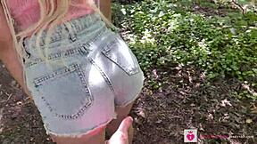 Show me your tits and ass in the forest