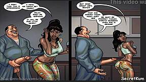 Fuck me harder in the kitchen, the ebony maid begs.