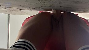 Slut Licks Balls Through Gloryhole Before Cumshots