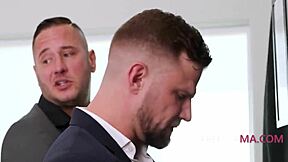 Petite Group Bent Over in Office Doggystyle