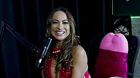 Era pau pra dentro, marcou de fazer com 20 transsexual prefere fazer seus fetiches nas cenas e transou no avião - Belinha Baracho watch on sheer red