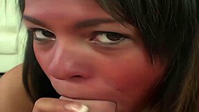 rosario gets facial after sucking dick in casual scene