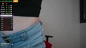 horny girl chats online and shows off her big natural tits for cum on them