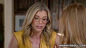 stepmom cory chase punishes moaning stepdaughter myra with hot lesbian sex