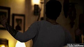 She gasps as two cocks fill her pussy