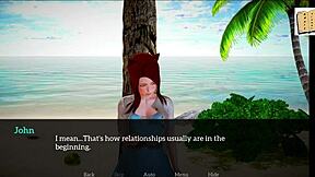 My new family episode with teen 18+ redhead and brunette playing erotic game