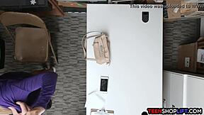 Big Ass Stealing Teen Caught in the Act and Now in Trouble