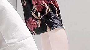 Skinny Young Japanese Girl in Sexy One Piece Shows Off Feet!