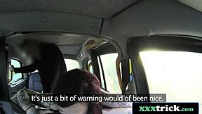 Chloe Carter, an American redhead, gets her ass fucked by a dirty London taxi driver