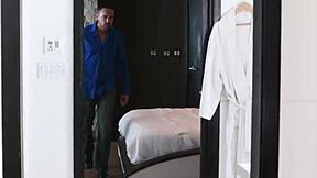 Tied Teen Ho Gags On Dick And Gets Rough Fucked!