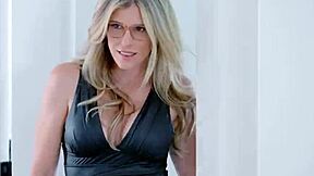 Stepmom Cory Chase uses New Year's glory hole with Diego Perez