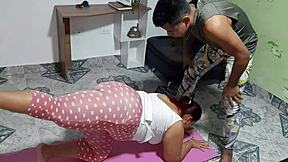 Horny Mature Woman Sucks Cock In Pantyhose