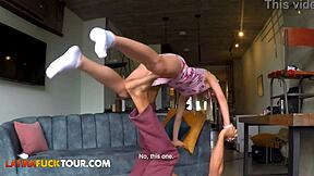 Petite Blonde Babe Takes Pussy Railing by Huge Dick Like a Champ