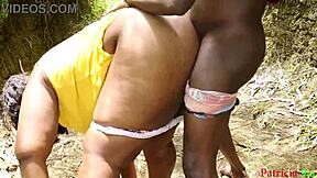 Aunty Bent Over For Outdoor Fuck With Monster Cock