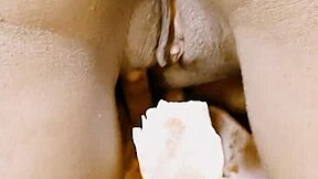 Two young chicks have a hot threesome.