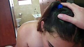 Slut With Lipstick Writing Sucking Cock And Gets Face Fucked 💋