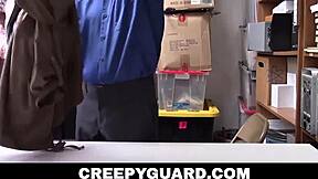 Creepyguard Curvy Thief Amilia Onyx Stripped Searched And Fucked By Lp Officer In Garage