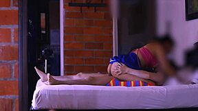 Stepsister says to best friend, Let's share a secret in the living room.