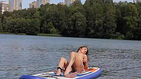 Naked Beach Petite 18+ Shaved Brunette Pussy Public Nudist Outdoor