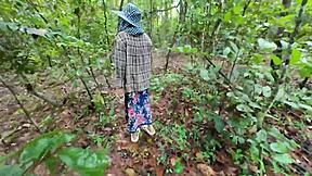 Amateur thai villagers have sex in the forest public 4k 18