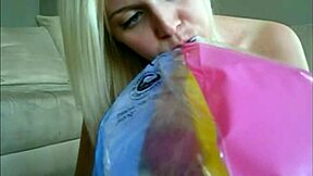 Sophie Boldly Fingers Pussy in Jeans Miniskirt and Red Lingerie on Webcam