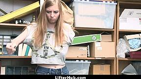 Guard rips clothes to punish teen thief.