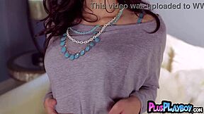 The petite milf babe slowly undressed, exposing her hot body and small natural tits while posing seductively