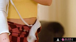 all girl massage where erin everheart asks her roommate for training help