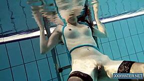 hot hungarian teen in the swimming pool petra