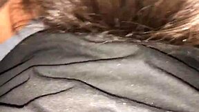 Husband records black bull cum in wife mouth