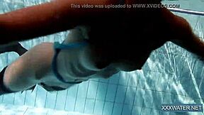 hot hungarian teen in the swimming pool petra