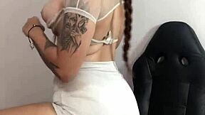 beautiful young latina with big tits showcases her best assets in softcore solo