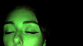 Sister-in-law with green eyes rides hard and gets facial