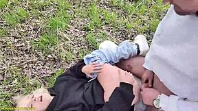 Wild public sex with beautiful girlfriend.