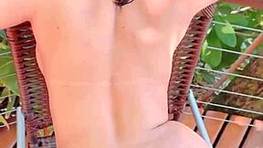 Construction worker fucks my ass in public, I beg him to cum inside 😈