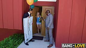 Jillian Janson Wins Two Black Cocks In Hardcore Reality POV Group Scene With Small Tits