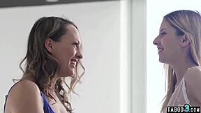 Do skinny Hungarian and Italian lesbians caress each other?