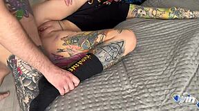 My stepsis came into my room for amateur sex with big cock