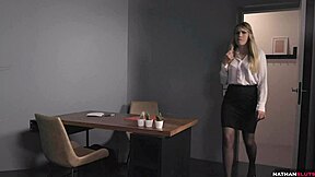 Polly pons lets eddy fuck her in office 4k