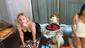 Can these girls make him cum with dice?