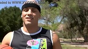 Longtime friends share first lesbian sex with clit licking, tit sucking, and handjob leading to cumshot outdoors