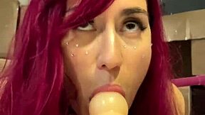 Red Haired Teen Prepares Sex Machine?