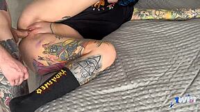 My stepsis came into my room for amateur sex with big cock