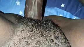 wife tells husband to fuck her gently in missionary and cum inside hairy pussy