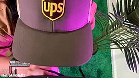 Brazilian Babe Deepthroats Big Black Cock.