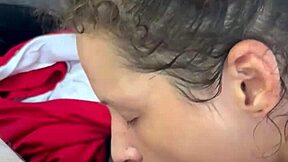 Bored Hooker's Emotional Journey from Blowjob to Bent Over Fuck and Cum in Mouth